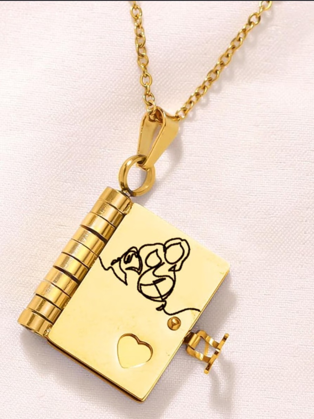 A book locket necklace for my granddaughter gift